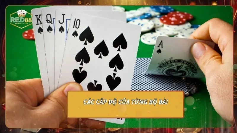 Mậu Binh Online RED88 - Đấu Trí Thả Ga, Đổi Quà Cực Đã 2 Các cấp độ của từng bộ bài