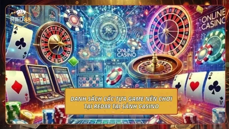 Các Tựa Game Nên Chơi Tại RED88 - Nắm Bắt Thưởng Khủng 1 Danh sách các tựa game nên chơi tại RED88 tại sảnh casino