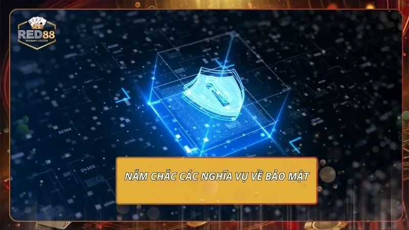 Điều Khoản Và Điều Kiện RED88 - Thống Nhất Quyền Lợi Hội Viên 3 Nắm chắc các nghĩa vụ về bảo mật